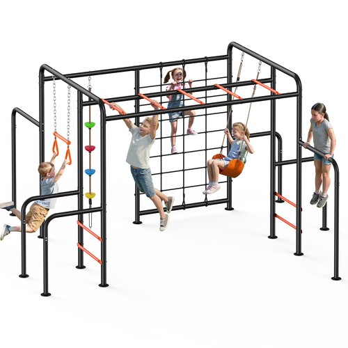 Monkey bars swing set climbing - set,